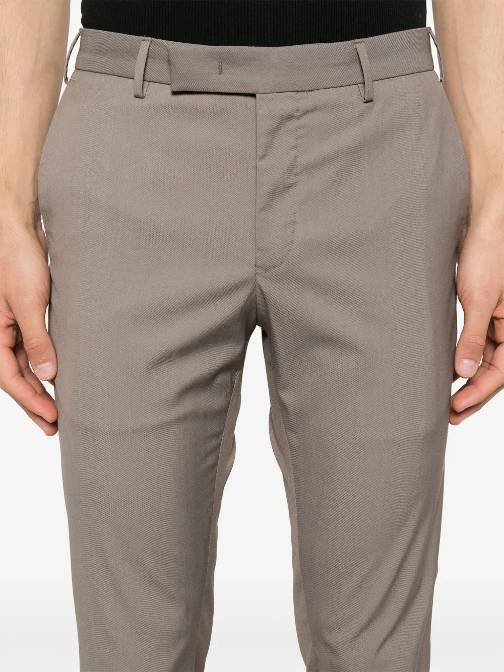 Shop Pt Torino Edge Chinos In Grey