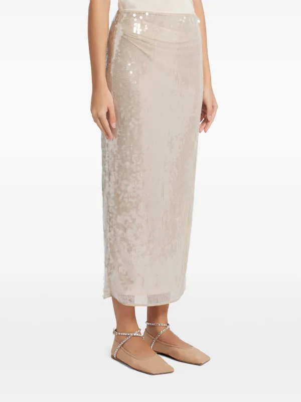 STAUD Casey Midi Skirt | FARFETCH