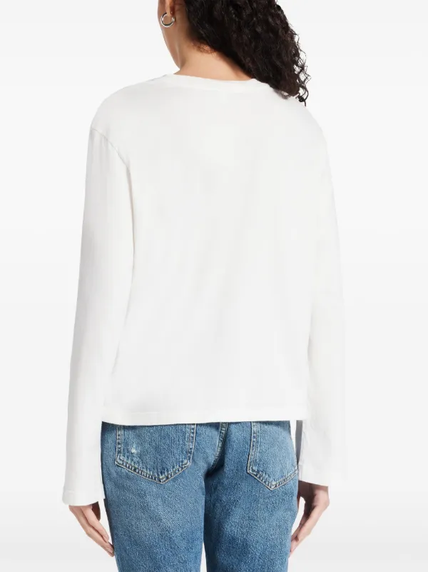 【送料&関税込】AGOLDE runa White Crewneck T-shirt With Drop 26747091_56444274_1000.jpg