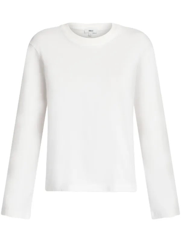 【送料&関税込】AGOLDE runa White Crewneck T-shirt With Drop 26747091_56444300_600.jpg