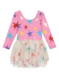 Stella McCartney Kids star print dress - Pink