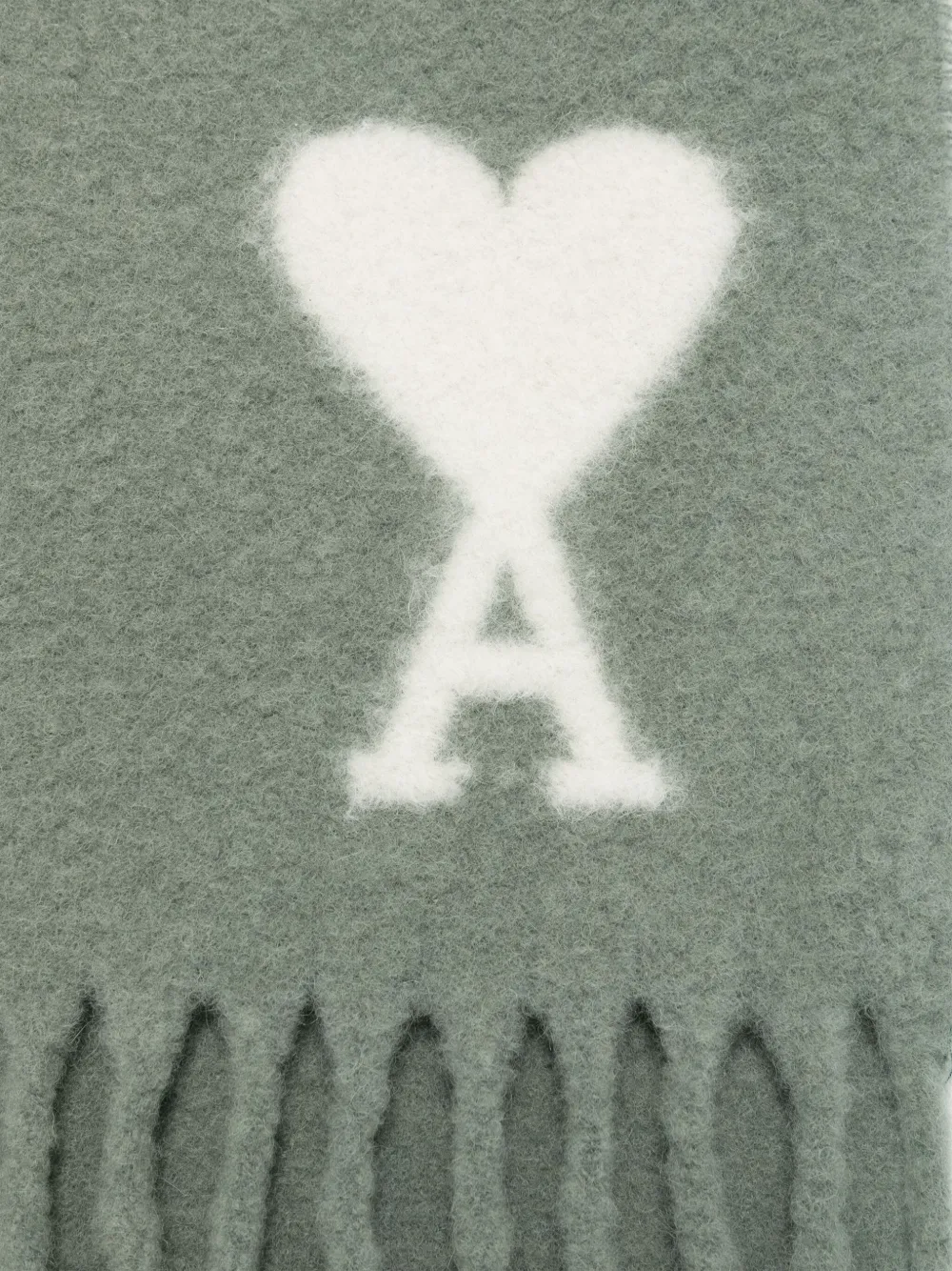 AMI Paris Ami de Coeur sjaal - Groen