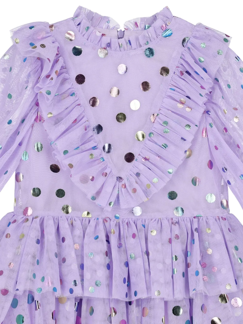 Stella McCartney Kids Jurk met stippen Paars