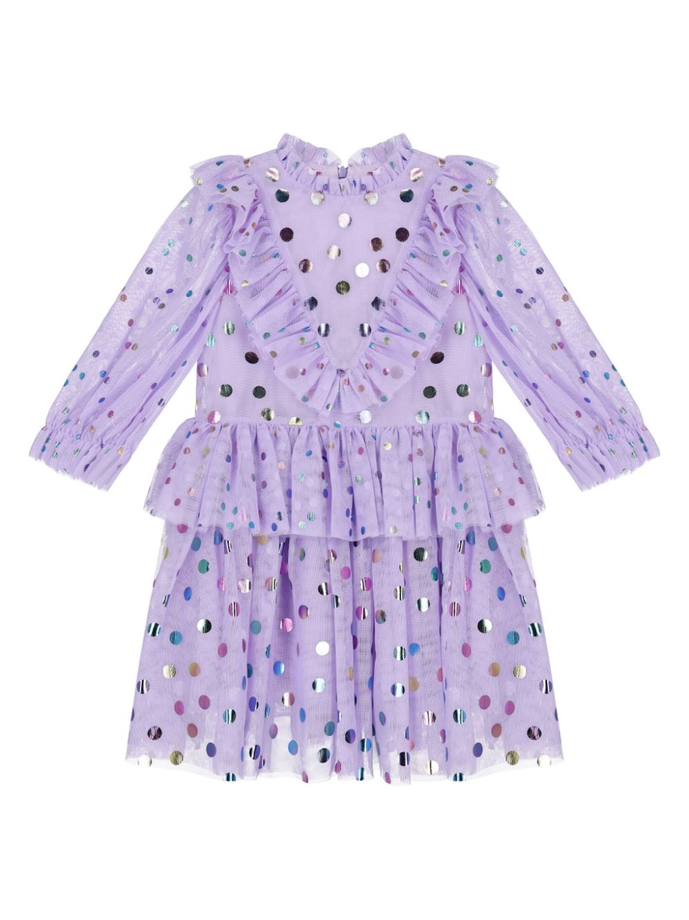 Stella McCartney Kids polka-dot tulle dress - Purple