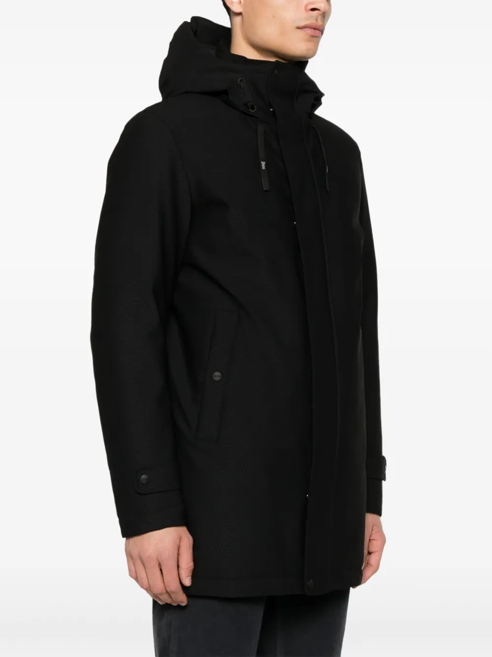 Herno Jas met capuchon Zwart