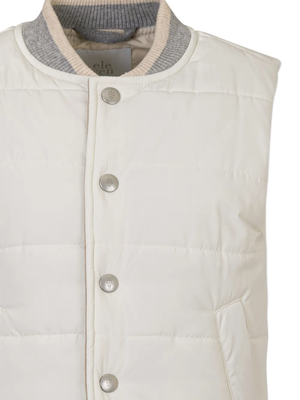 Eleventy Kids Button-up gilet Beige