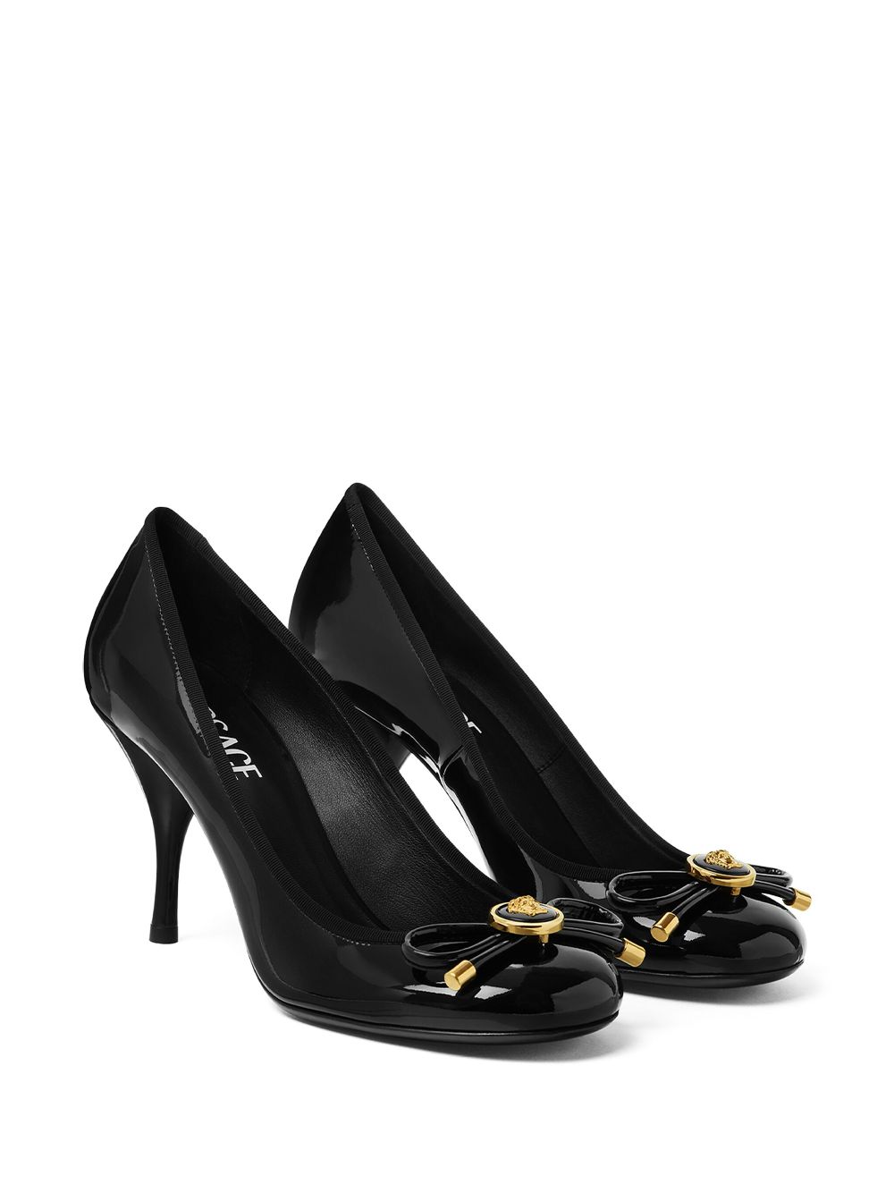 Versace 85mm Opera Bow pumps - Zwart