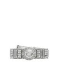 Versace Gianni Ribbon crystal ring - Silver