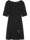 Versace half sleeve dress - Black