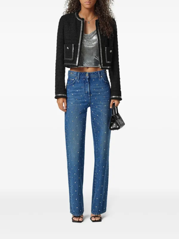 Versace Heritage ツイードジャケット | ブラック | FARFETCH JP