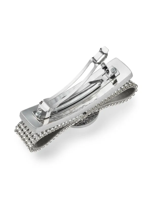 Versace Right Gianni Ribbon ヘアクリップ | シルバートーン