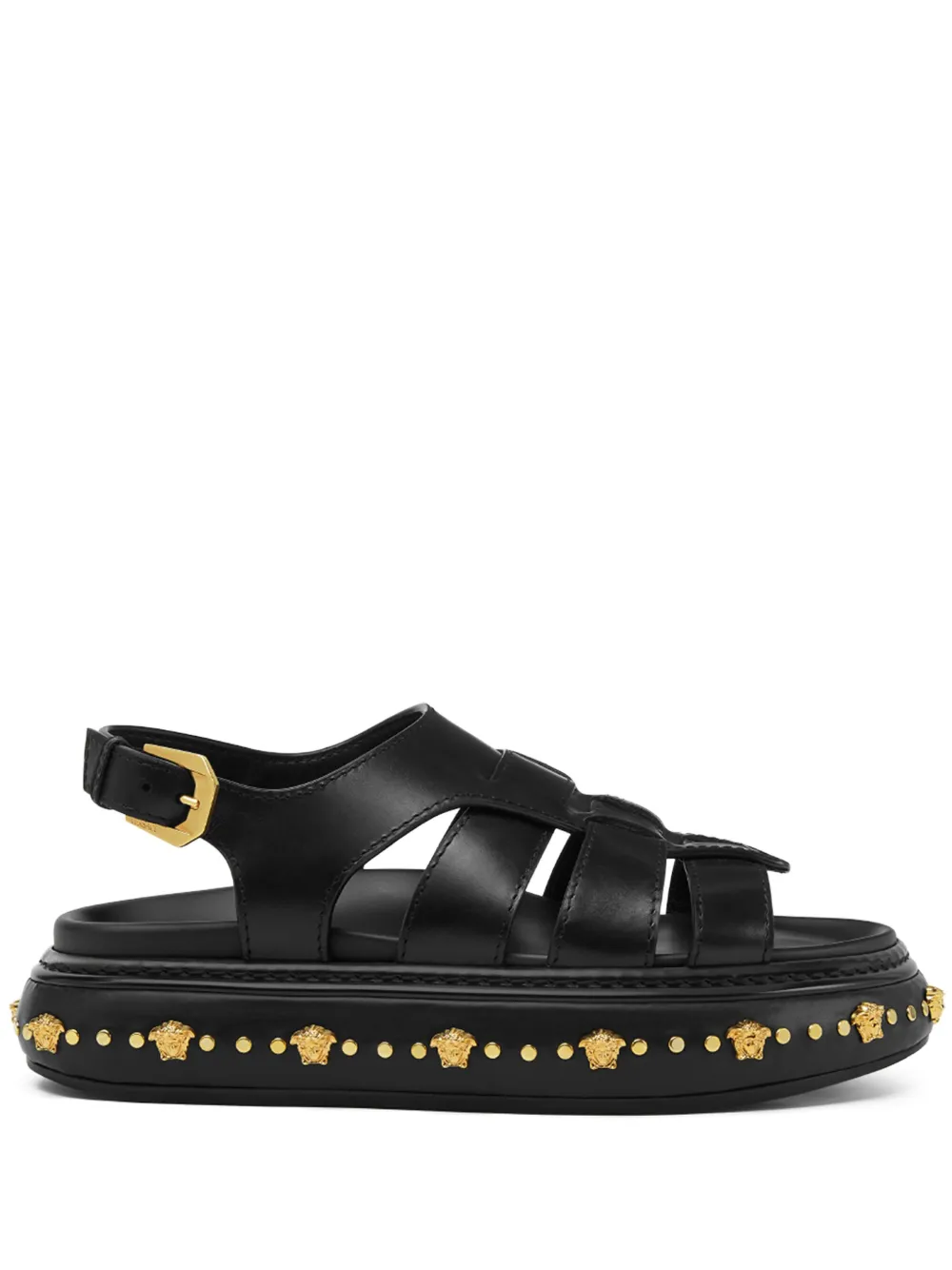 Versace Stack sandalen met studs Zwart