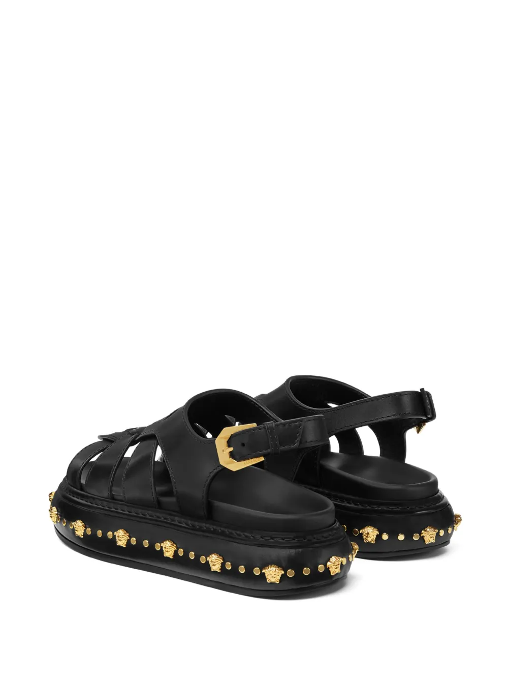 Versace Stack sandalen met studs Zwart