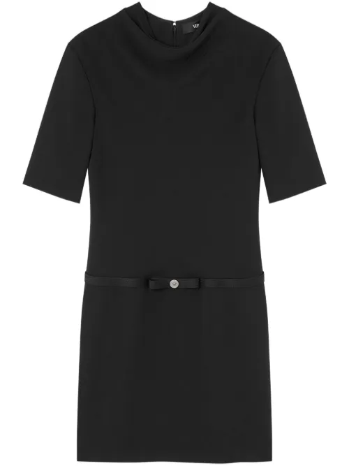 Robe courte à col drapé - Versace - Modalova