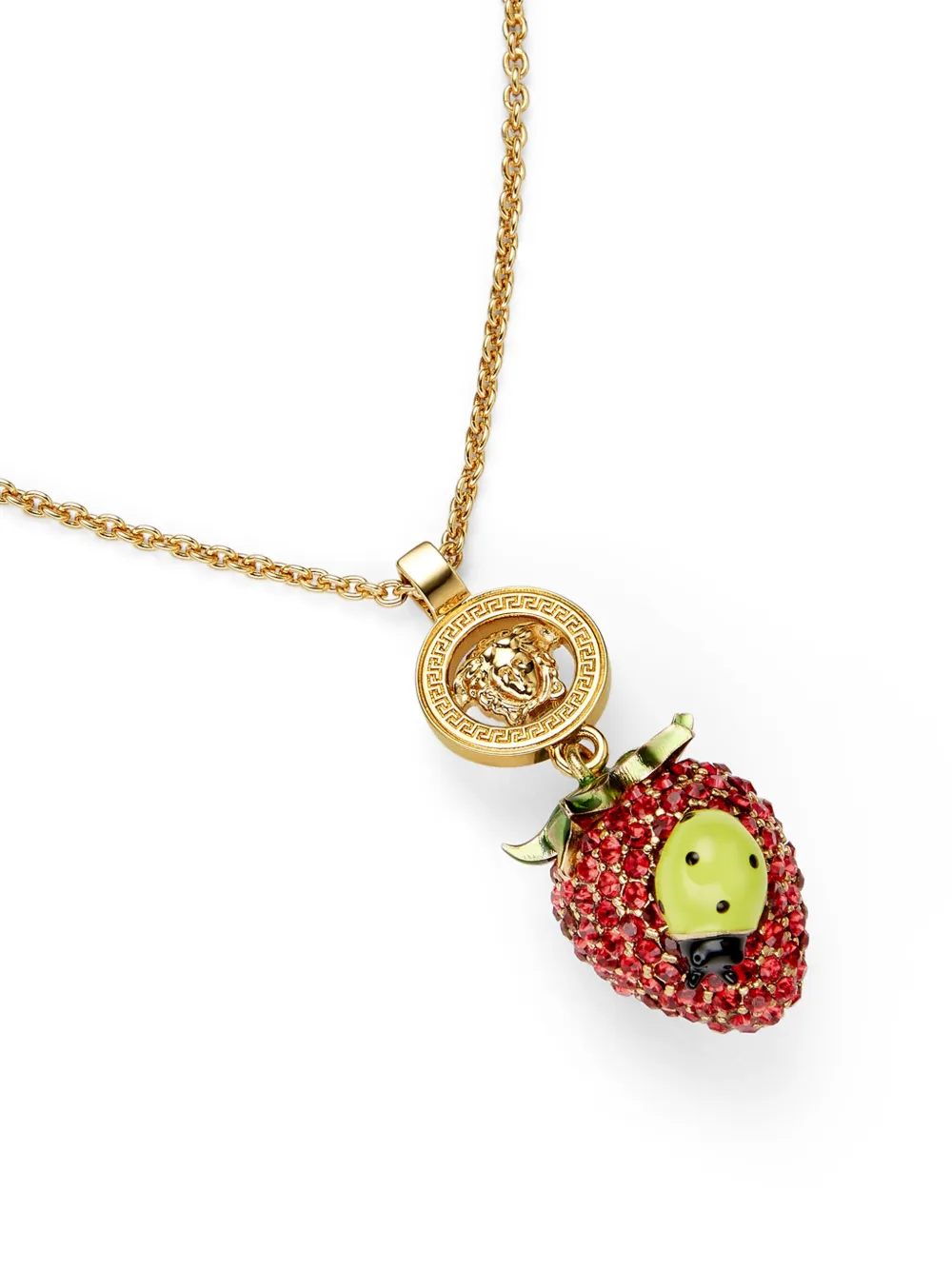 Versace Strawberry Garden halsketting met hanger - Goud