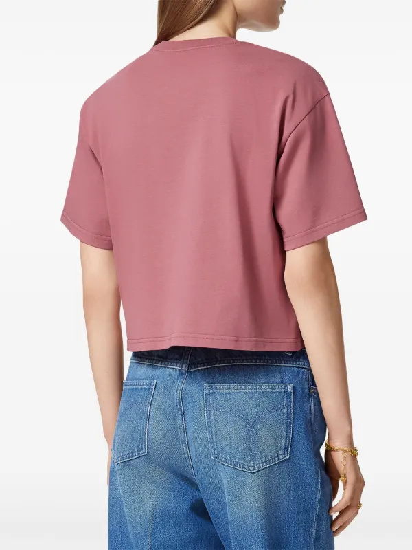 Versace Medusa Cropped T-shirt | Pink | FARFETCH