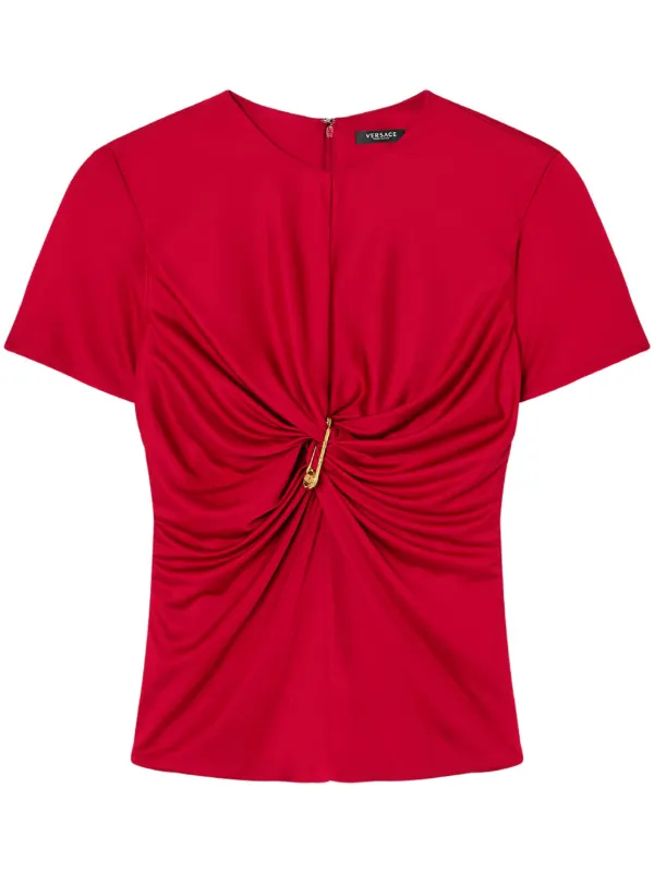 VERSACE★ギャザー トップ セーフティー ピン ギャザー トップ セーフティー ピン | VERSACE JP
