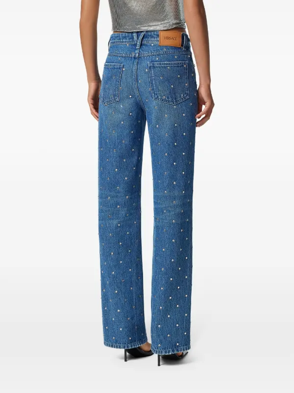てぃんくる　BLU CIELO STELLATO Versace Cielo Stellato Medusa '95 Boyfriend Jeans | Blue