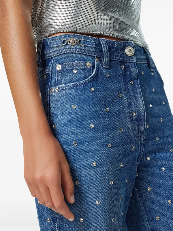 てぃんくる　BLU CIELO STELLATO Versace Cielo Stellato Medusa '95 Boyfriend Jeans | Blue