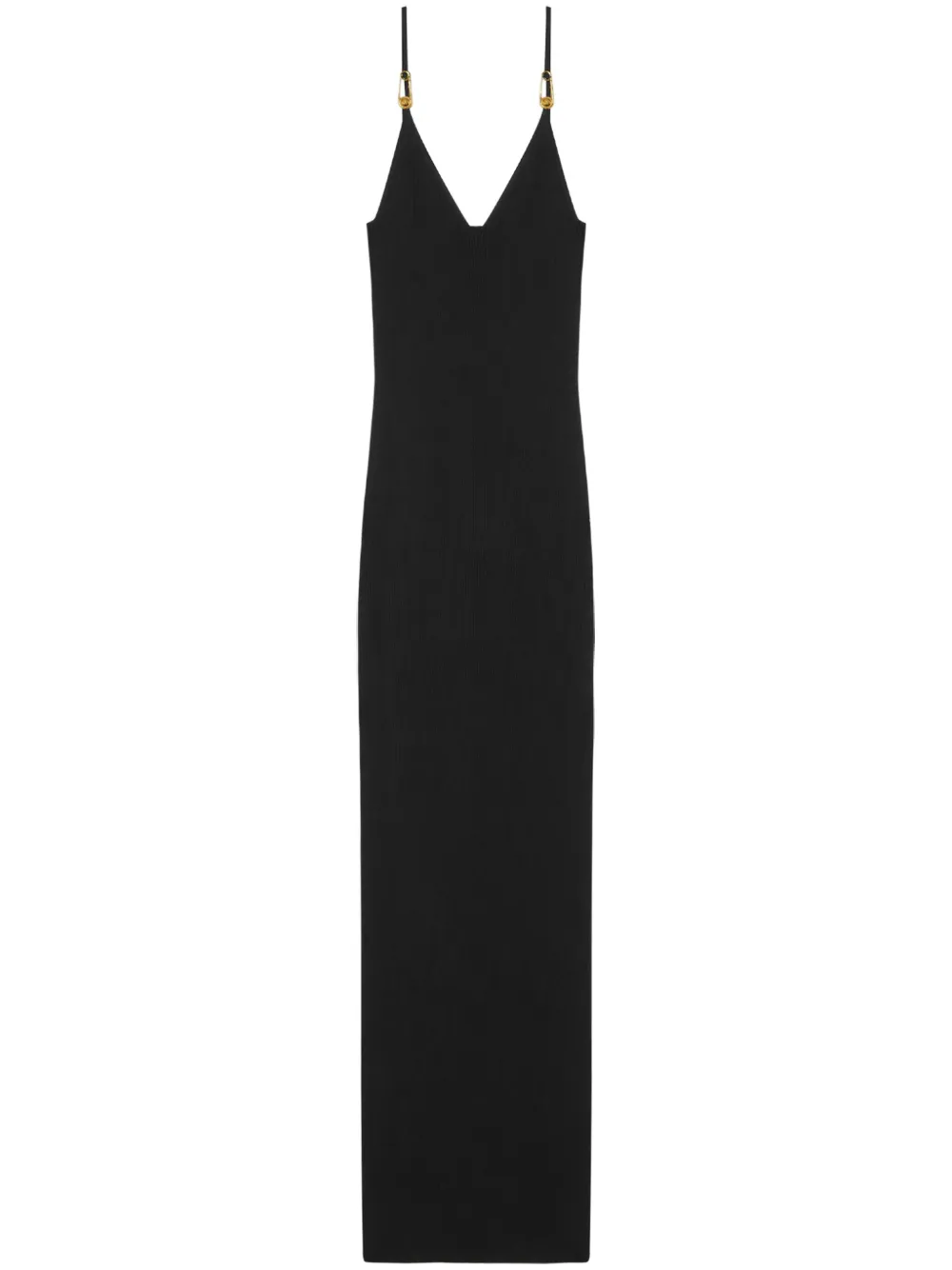 safety pin suspender midi dress