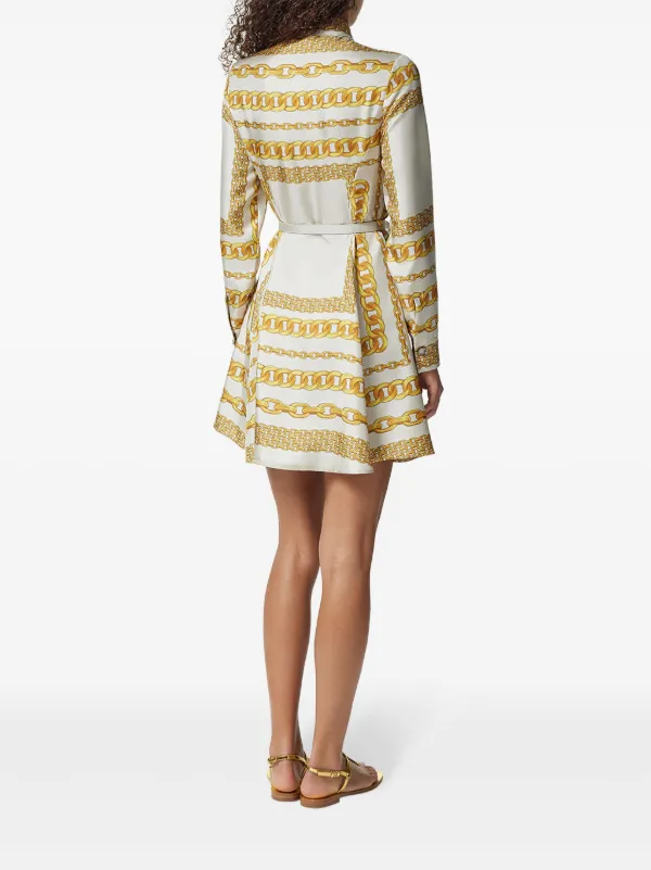 Versace Treasure シルクミディ シャツドレス Versace Treasure シルクミディ シャツドレス | ホワイト