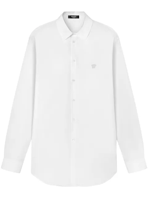 Versace camisa con bordado Medusa