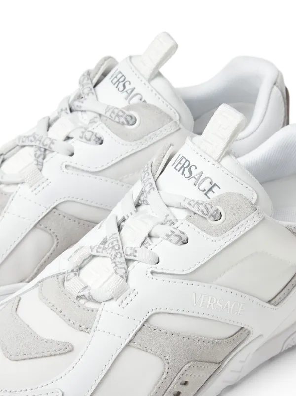 カッシャーナVERSACE ホワイトレザー スニーカー 42（26.5㎝） Versace Galaxia Leather Sneakers | White | FARFETCH