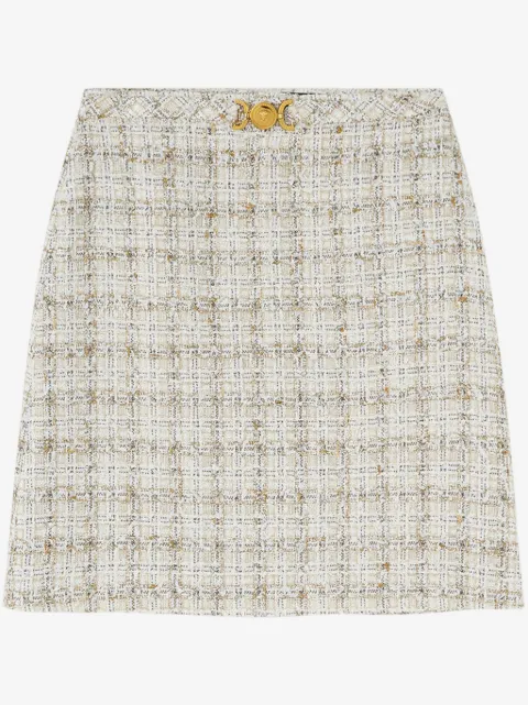 Versace falda corta de tweed