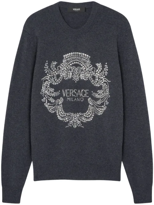 Pull Iconic Crest à ornements - Versace - Modalova
