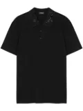 Versace Barocco sequin-embellished polo shirt - Black