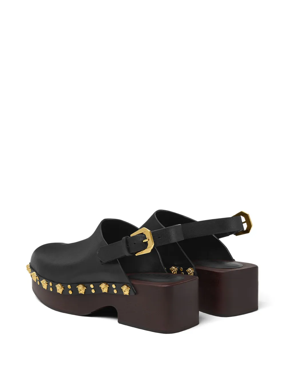 Versace Klompen met studs Zwart