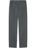 Versace mouliné tailored trousers - Grey