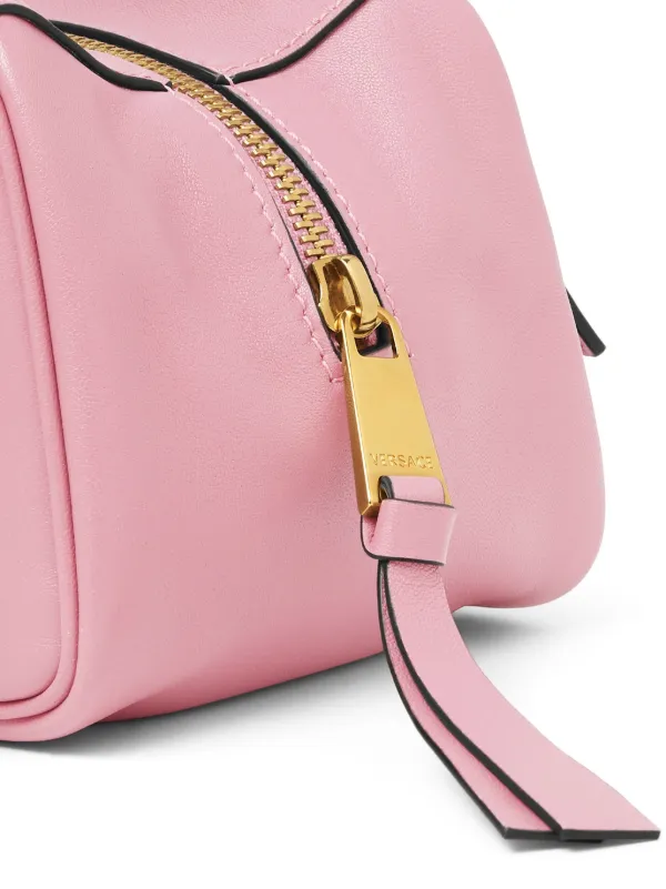 Versace Tag Bowling Shoulder Bag | Pink | FARFETCH