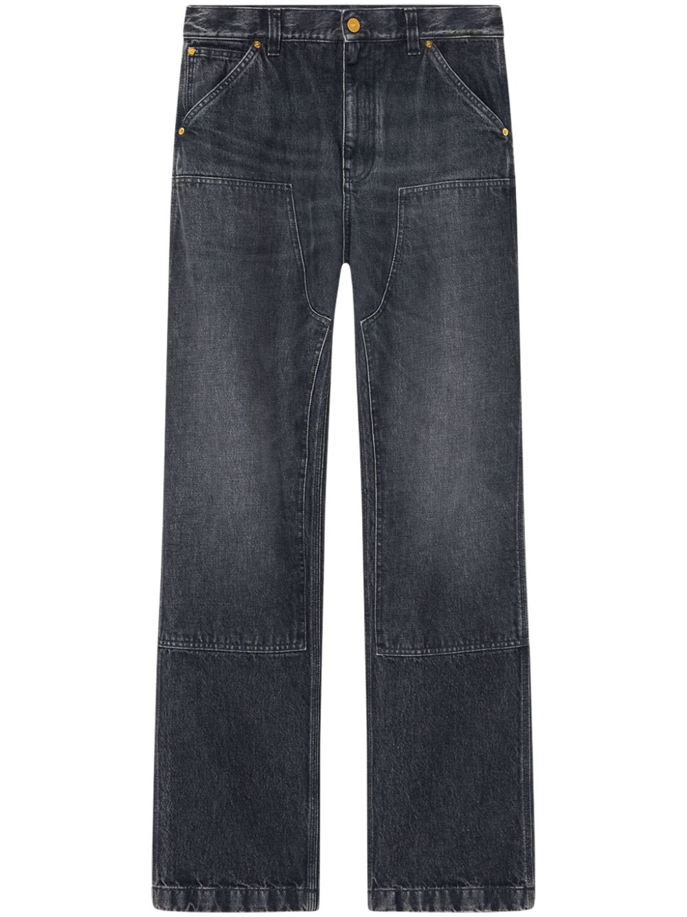 Versace logo-patch jeans - Blue