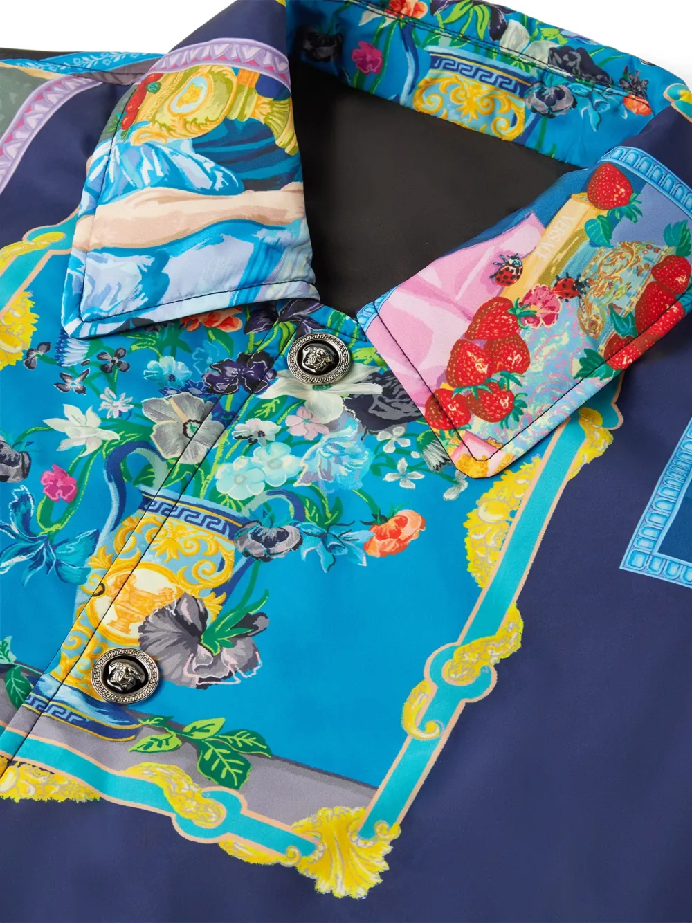 Versace Gallery omkeerbaar blouson jack Blauw