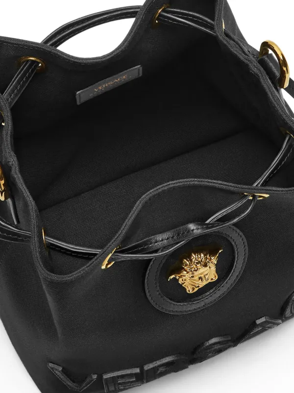 【関税込み】versace La Medusa' bucket bag Versace La Medusa Bucket Bag | Black | FARFETCH