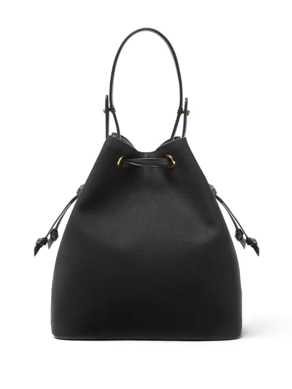 ハンドバッグ Versace 'La Medusa' Bucket Bag La Medusa Canvas Bucket Bag Black,Gold | VERSACE US
