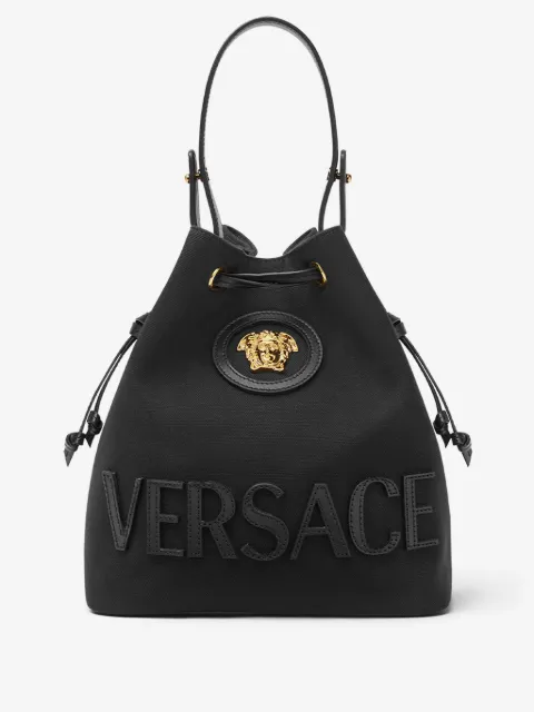 Versace La Medusa canvas bucket bag