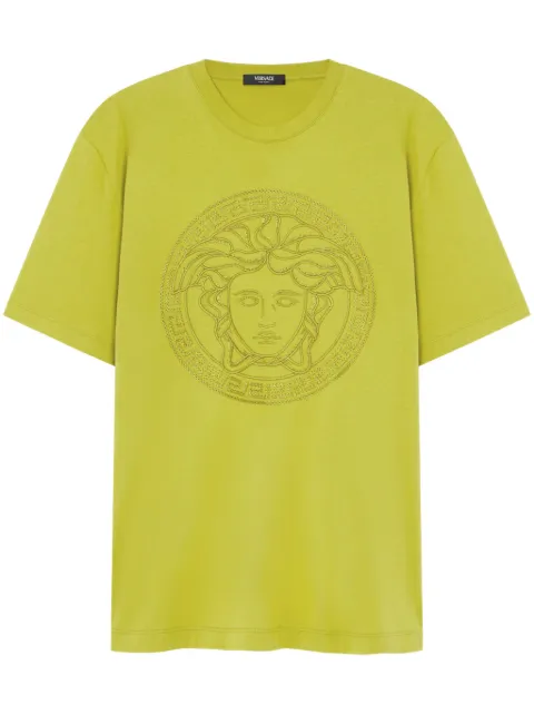 Versace playera con bordado Medusa