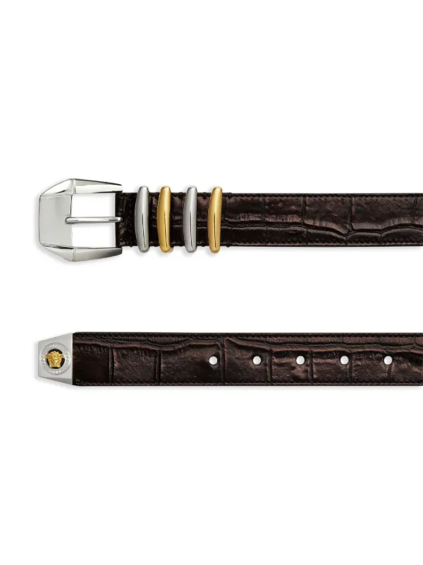 VERSACE ブラウン ベルト 110 メンズ デザイナー ベルト | ヴェルサーチェ 日本