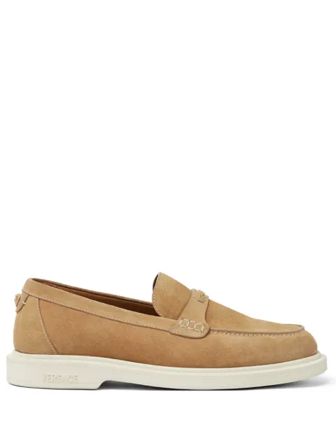 Versace Giuliano suede loafers