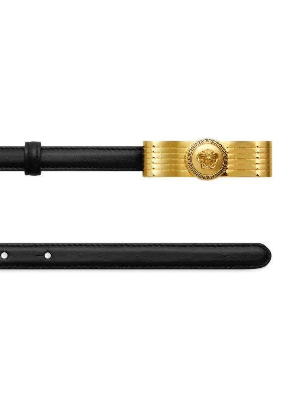Versace ジャンニリボン レザーベルト | ブラック | FARFETCH JP Versace ジャンニリボン レザーベルト | ブラック | FARFETCH JP