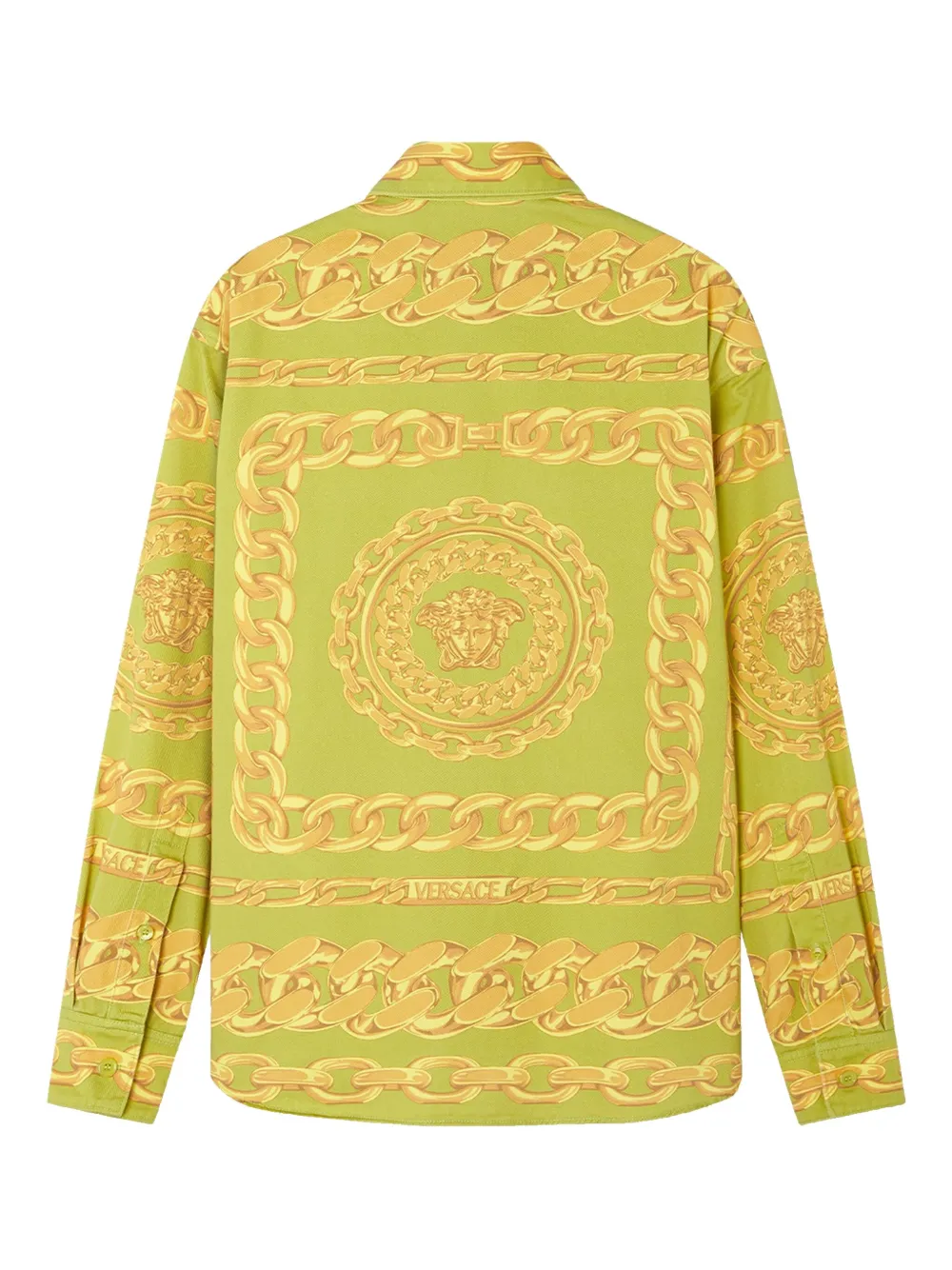 Versace Medusa Chains-print shirt - Groen