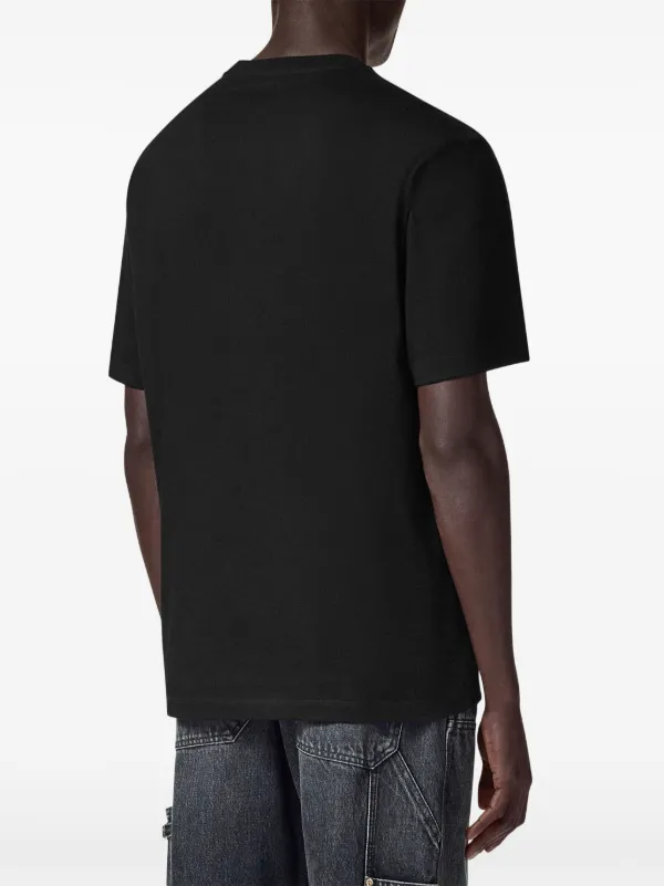 VERSACE ロゴ Tシャツ マキシ チェーン Versace マキシ チェーン ロゴ Tシャツ | ブラック | FARFETCH JP