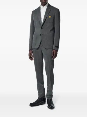 ✨定価35万✨VERSACE グレー ストライプ ブレザー テーラード 正規品 ✨定価35万✨VERSACE グレー ストライプ ブレザー テーラード