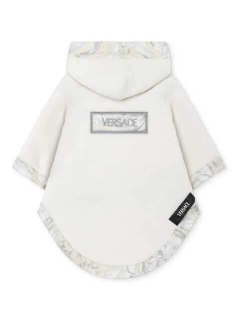 Versace logo-embroidered pet bathrobe