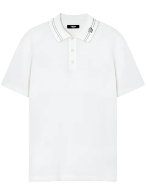 Versace Poloshirt mit Medusa-Stickerei