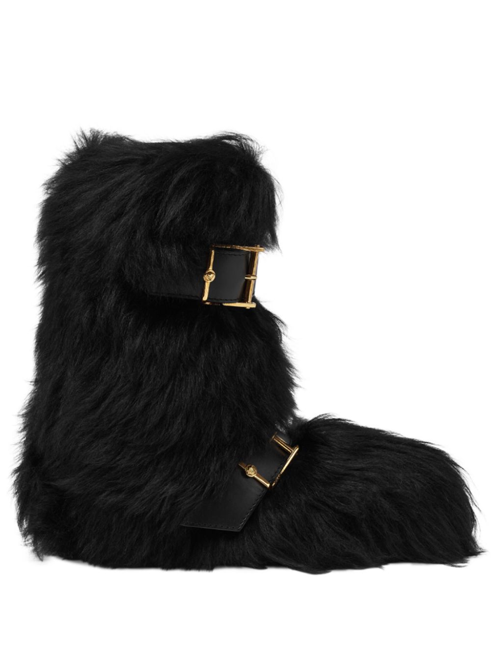 Versace shearling boots – Black