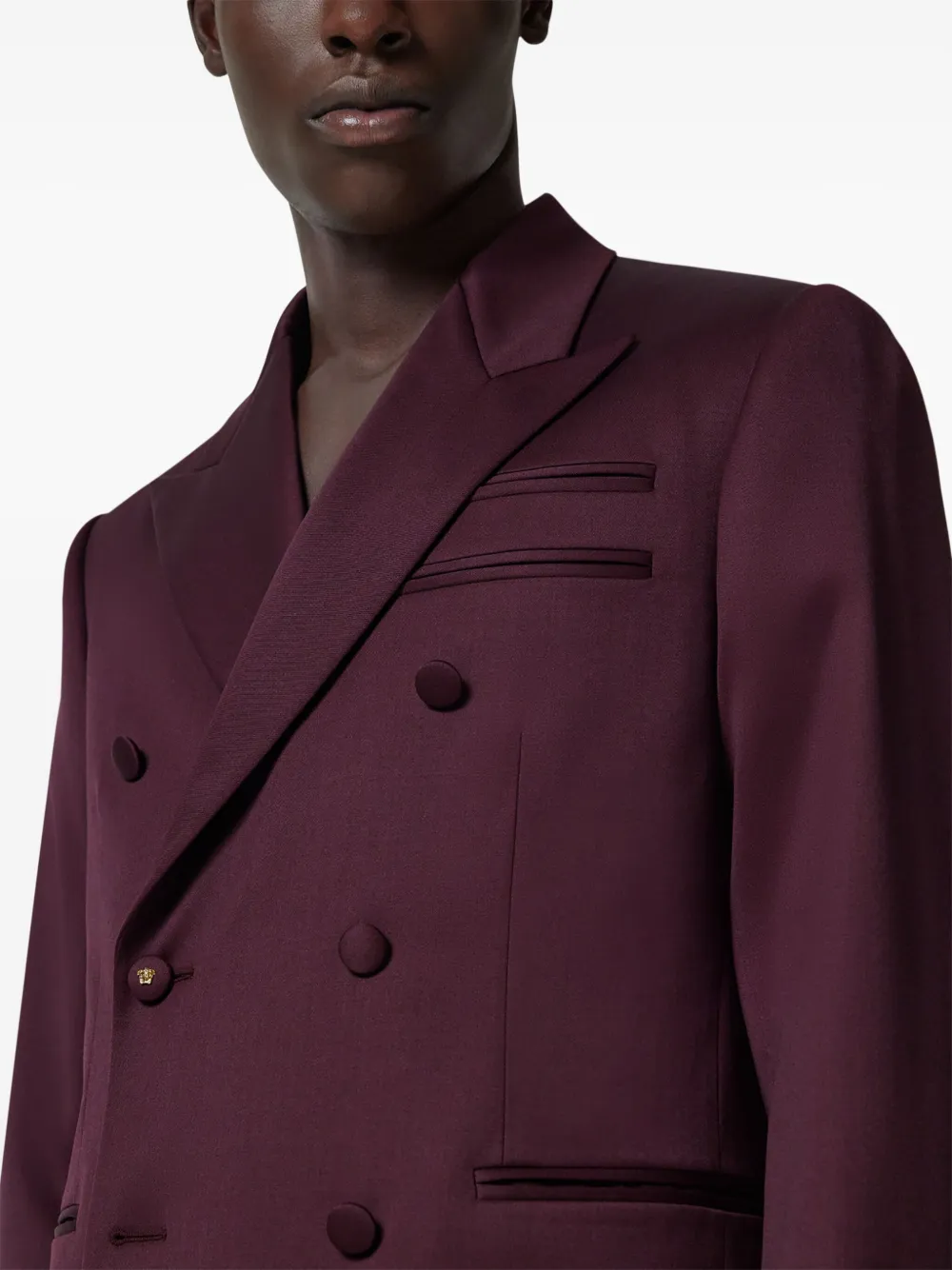 Versace Blazer met dubbele rij knopen Rood