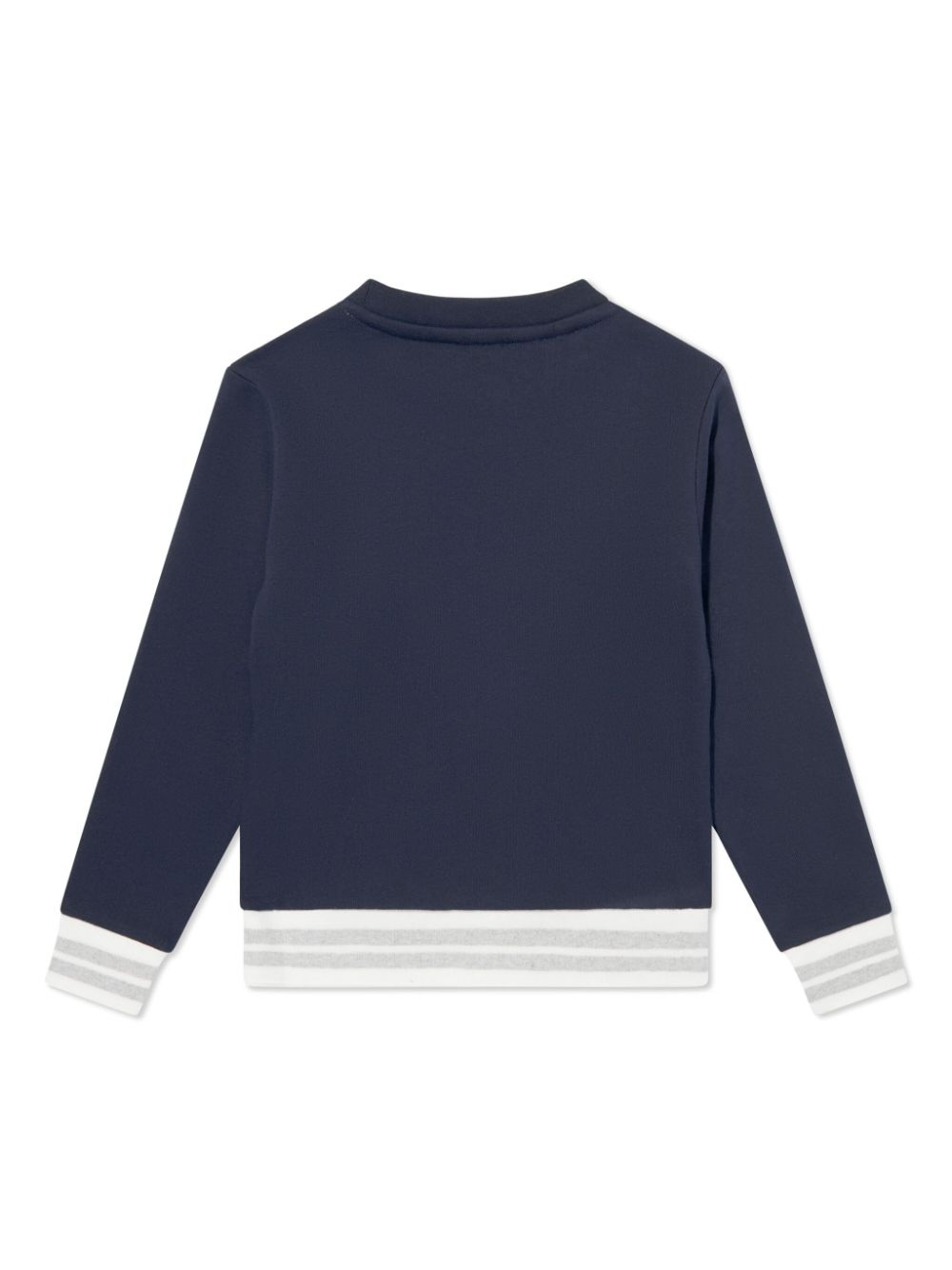 Eleventy Kids Trui met logoprint - Blauw